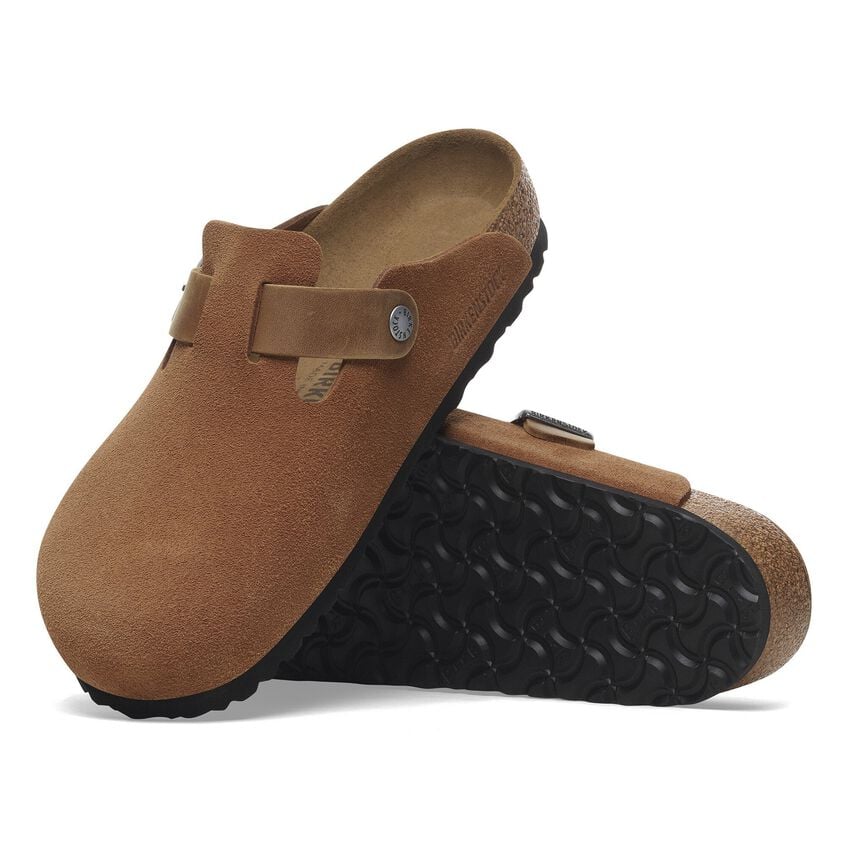 BIRKENSTOCK® BOSTON CORK CLOGS DARK TEA