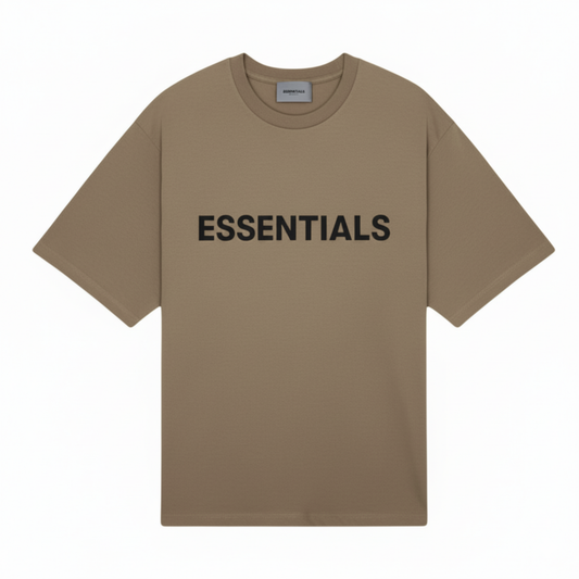 ESSENTIALS BASIC TEE KHAKI
